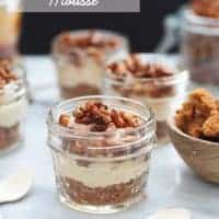 No Bake Caramel Cheesecake Mousse