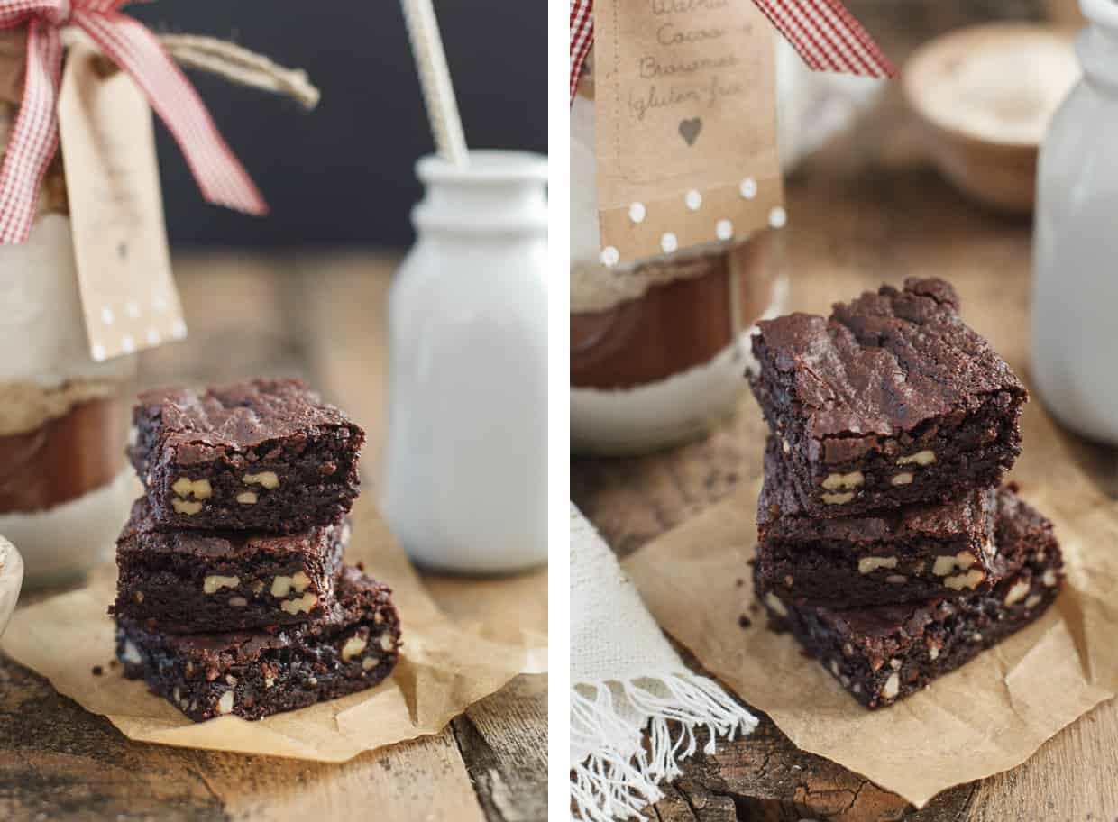 Walnut Brownie Gift in a Jar