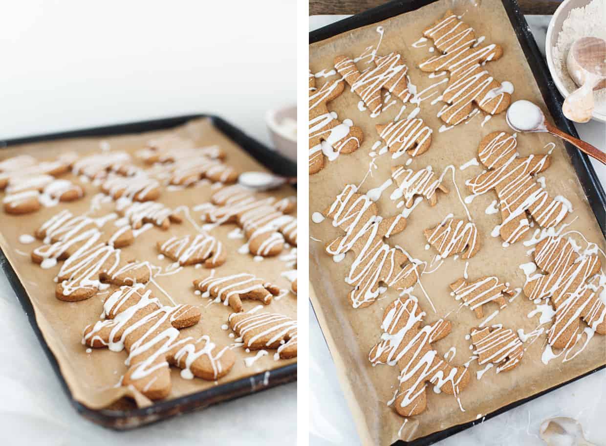 Gluten-Free Iced Gingerbread Cookies