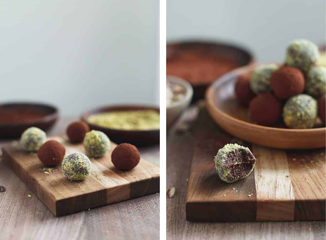 Healthy Cocoa Nutella Truffles