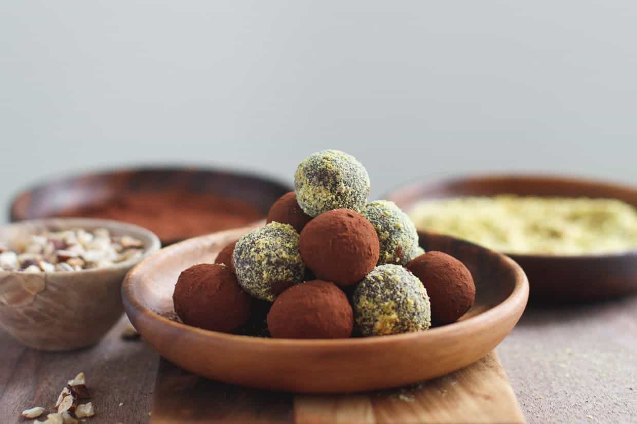 Nutella Pistachio Truffle Bites