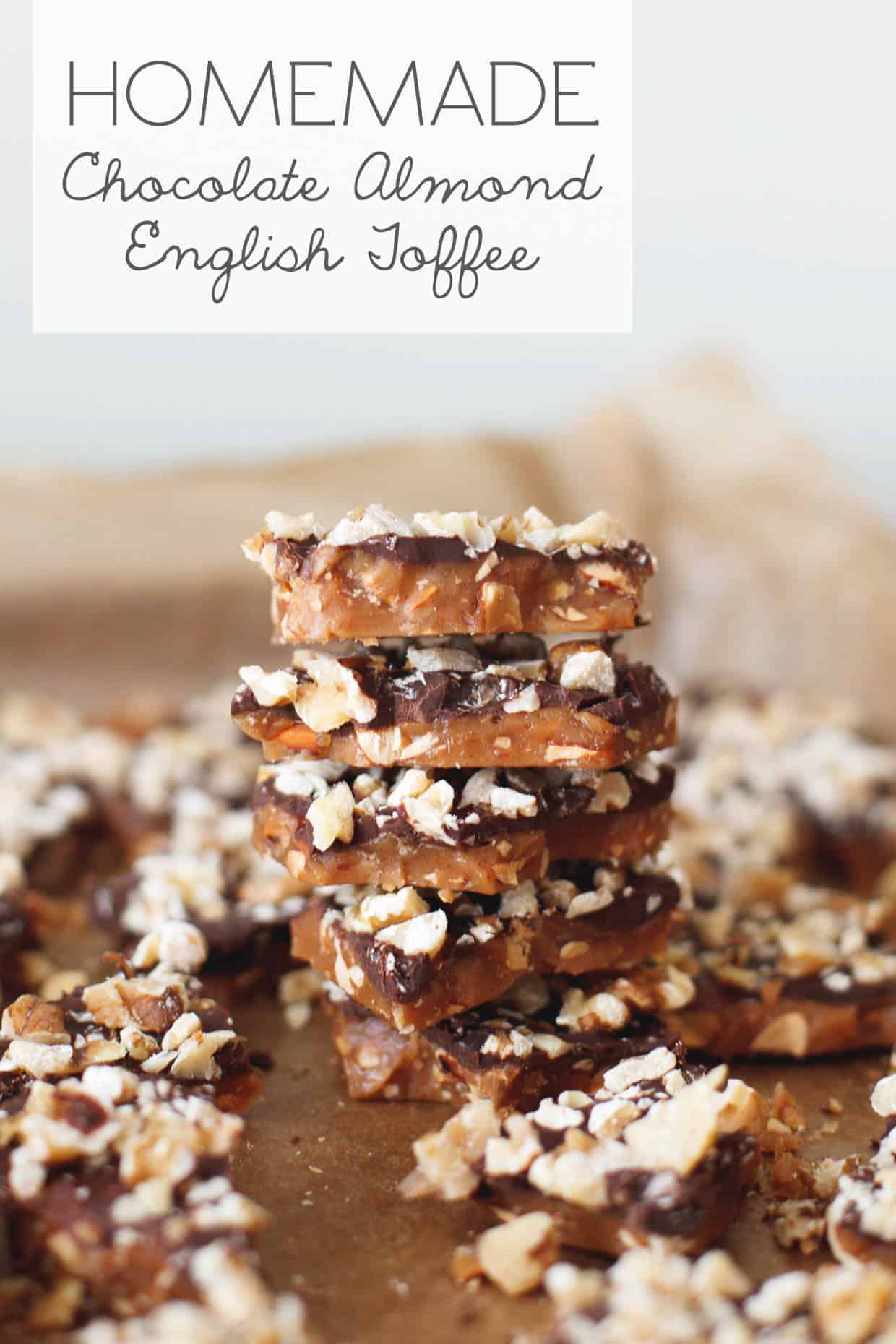 DIY Gift: Chocolate Almond English Toffee