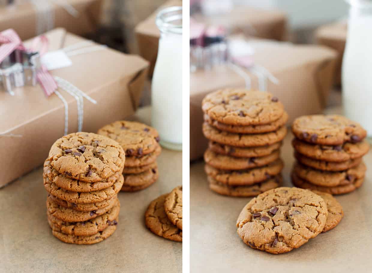 Flourless Peanut Butter Chocolate Chip Cookies