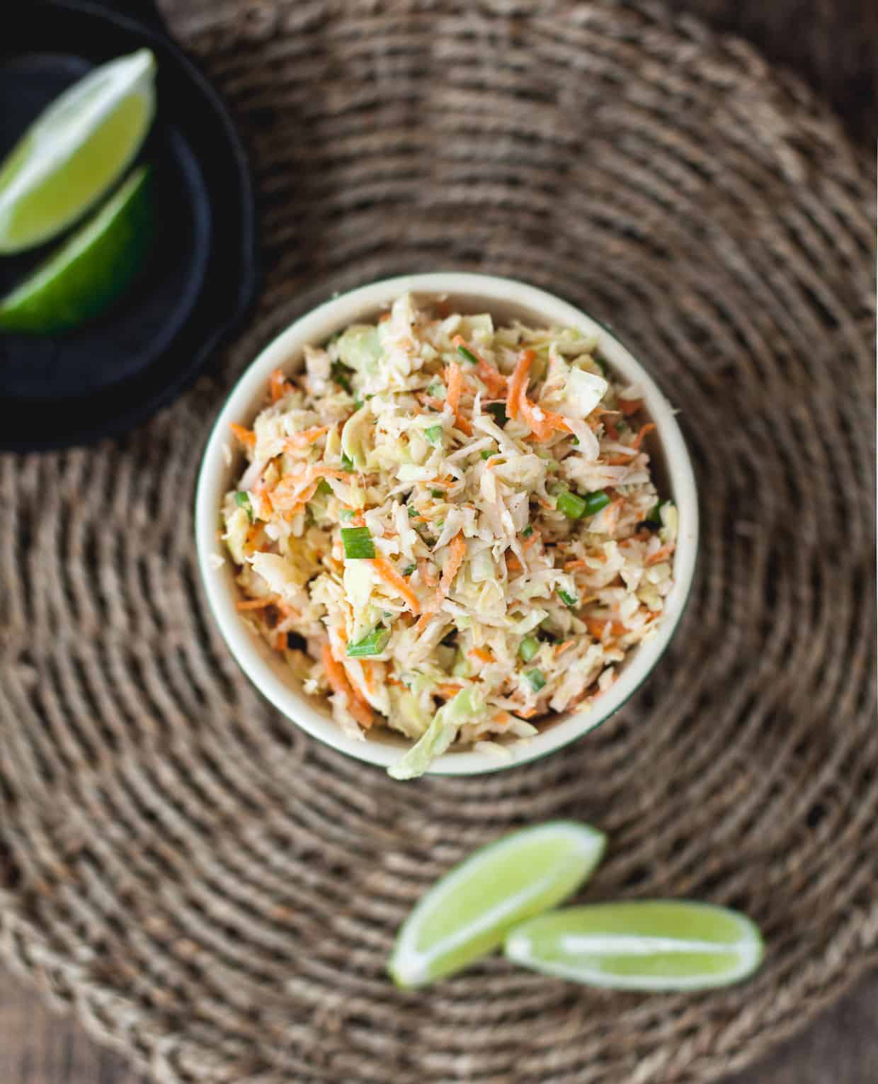 Lime Jalapeno Yogurt Slaw