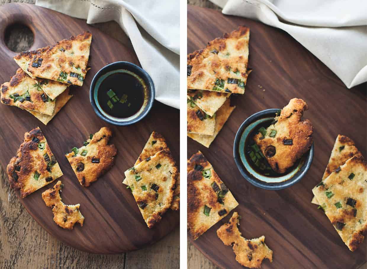 Chickpea Scallion Pancakes - Gluten-free