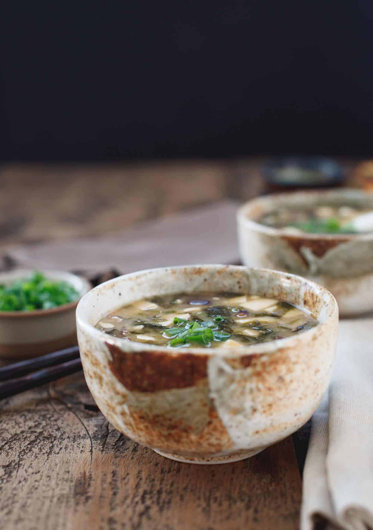 Shiitake Miso Soup with Silken Tofu | Snixy Kitchen - Snixy Kitchen