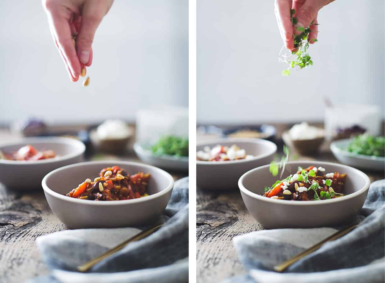 Stewed Tomatoes and Eggplant