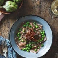 Gluten-free Chestnut Flour Pasta Ravioli with Goat Cheese and Spring Vegetables