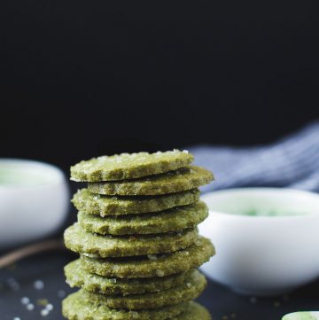 Gluten-free Matcha Shortbread Cookies