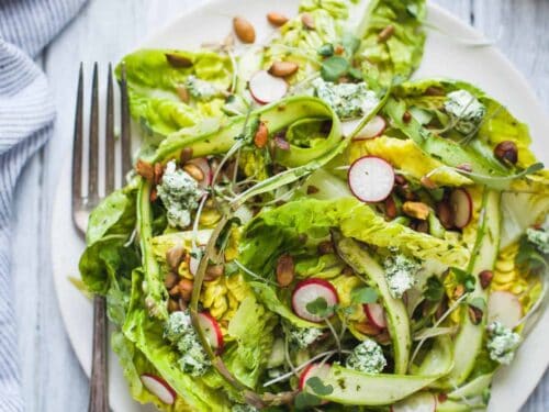 little gem salad with green goddess dressing Sadie & Sage Suede Trench Coat