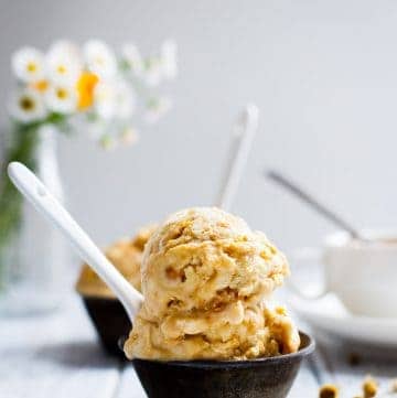 Chamomile Honeycomb Ice Cream