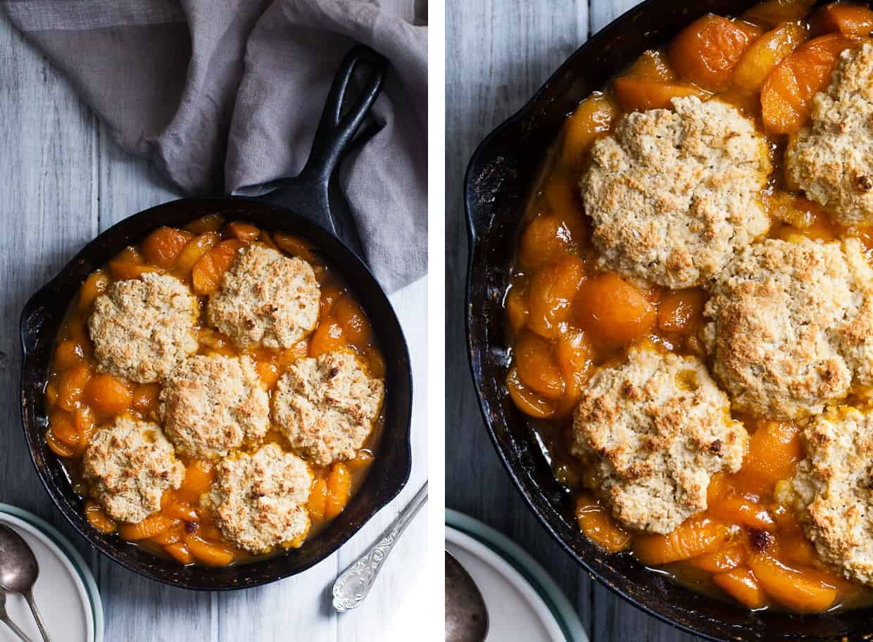 Apricot Cobbler with Buttermilk Biscuits