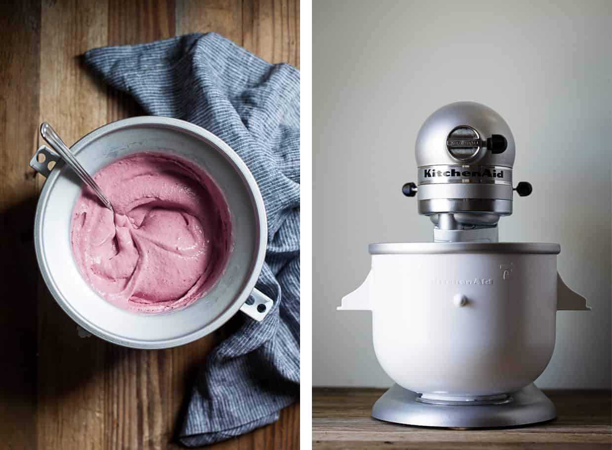 Vegan Blackberry Basil Ice Cream-