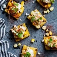 Mexican Street Corn Grilled Polenta Bites