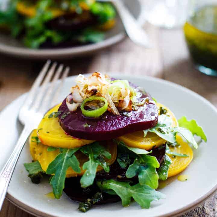 Roasted Beet Salad with Infused Olive Oil