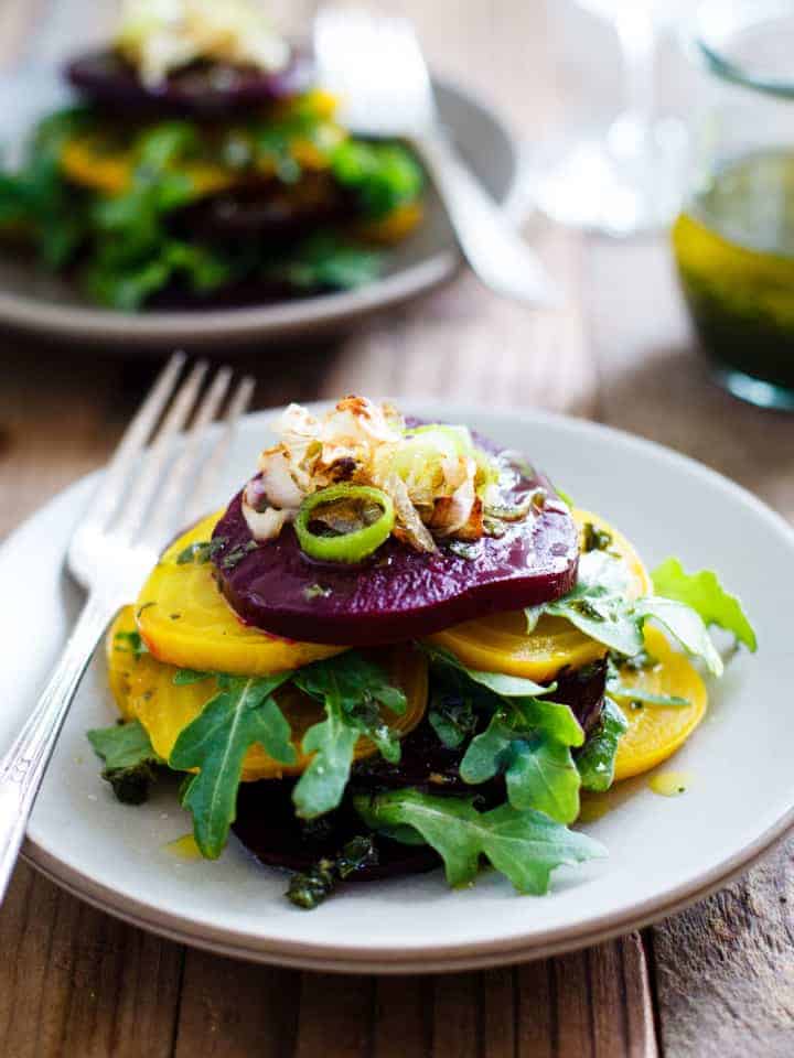 Roasted Beet Salad with Infused Olive Oil