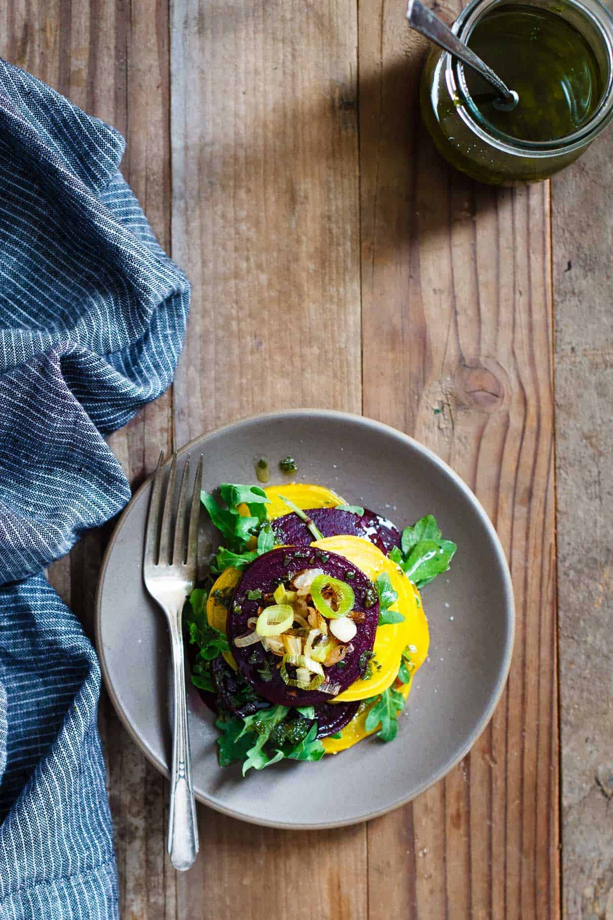 Roasted Beet Salad with Infused Olive Oil