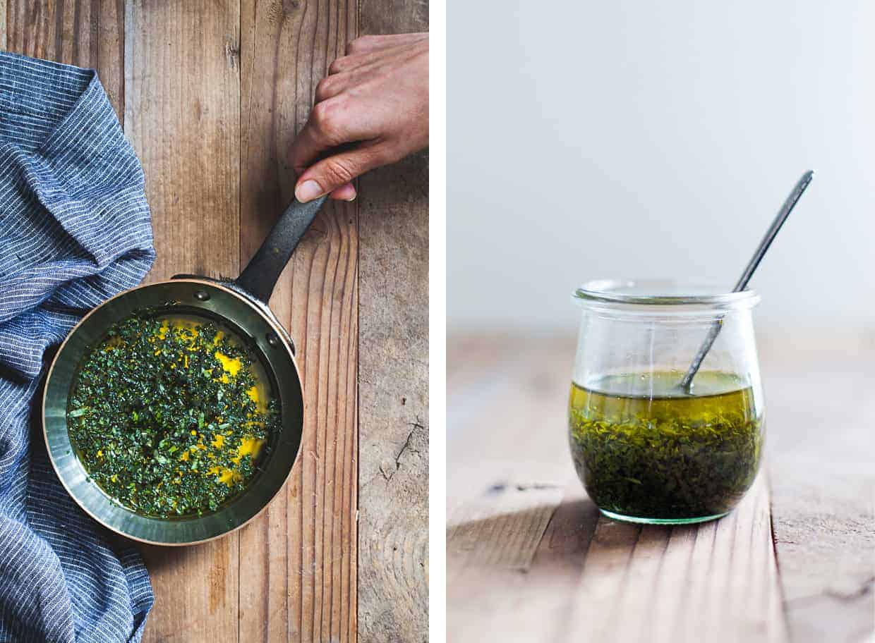 Tarragon Basil Infused Olive Oil