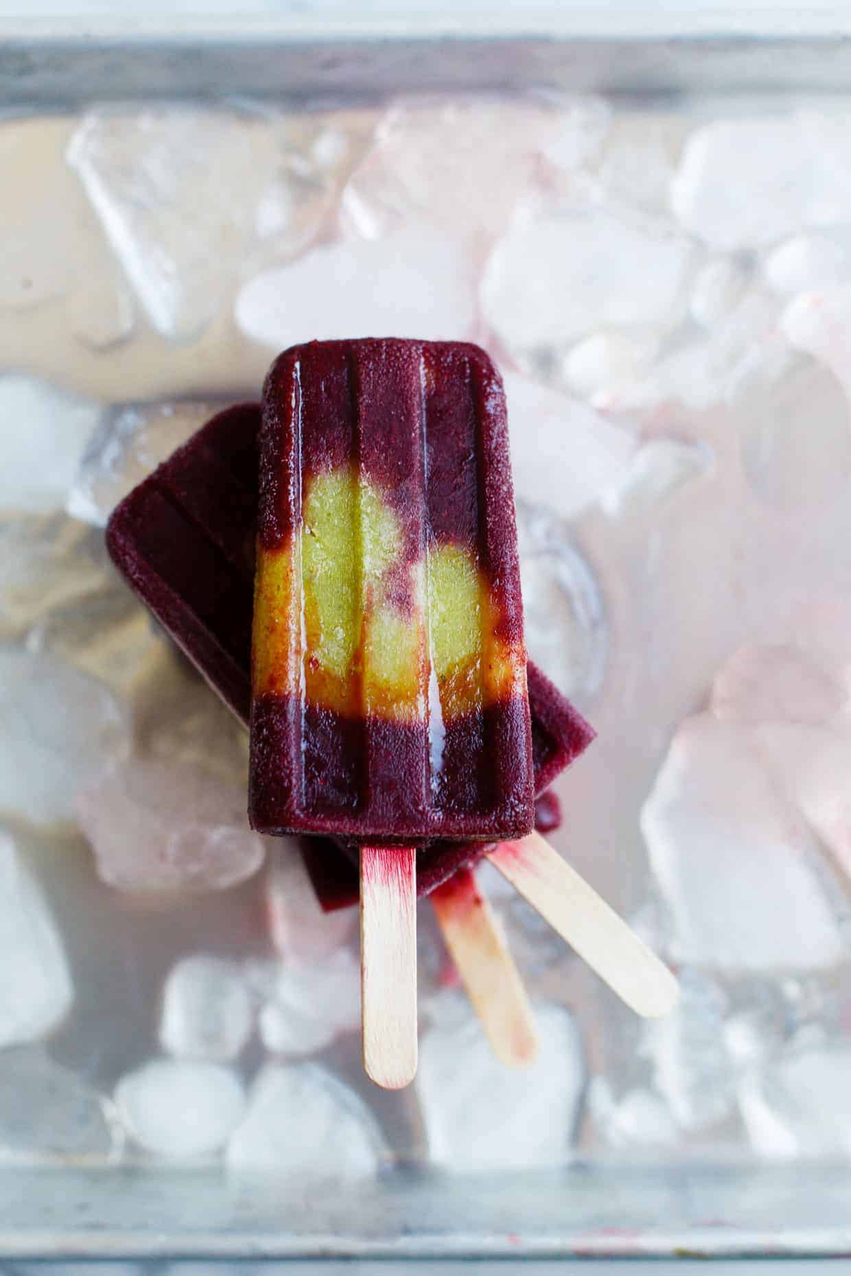 Blackberry Fig Sage Popsicles