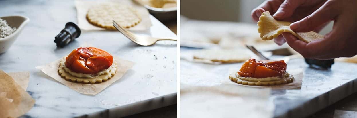 Rosemary Peach Hand Pies with White Chocolate Mascarpone