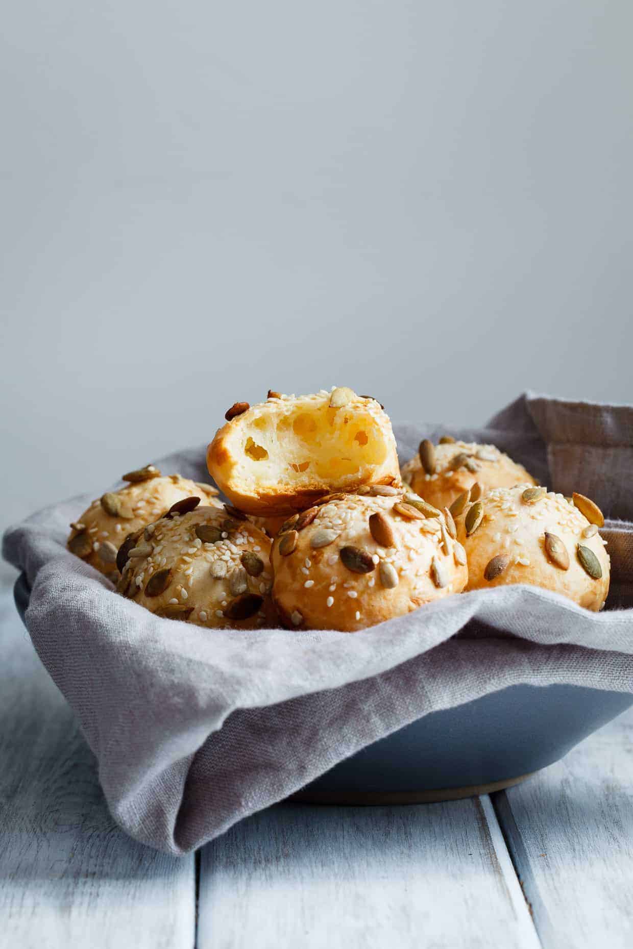 Seeded Cheddar Brazilian Cheese Bread