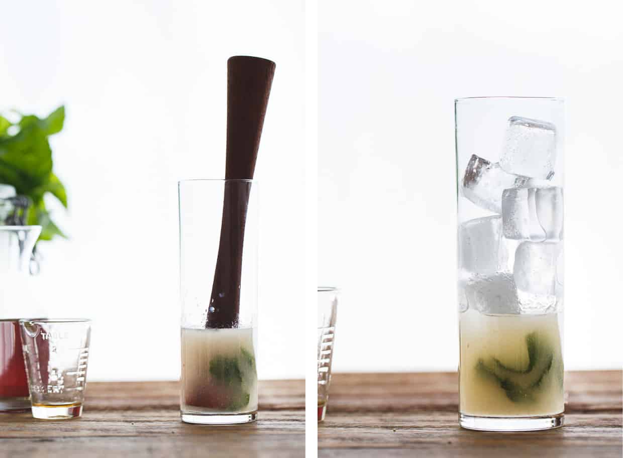 Sparkling Asian Pear and Mint Iced Tea