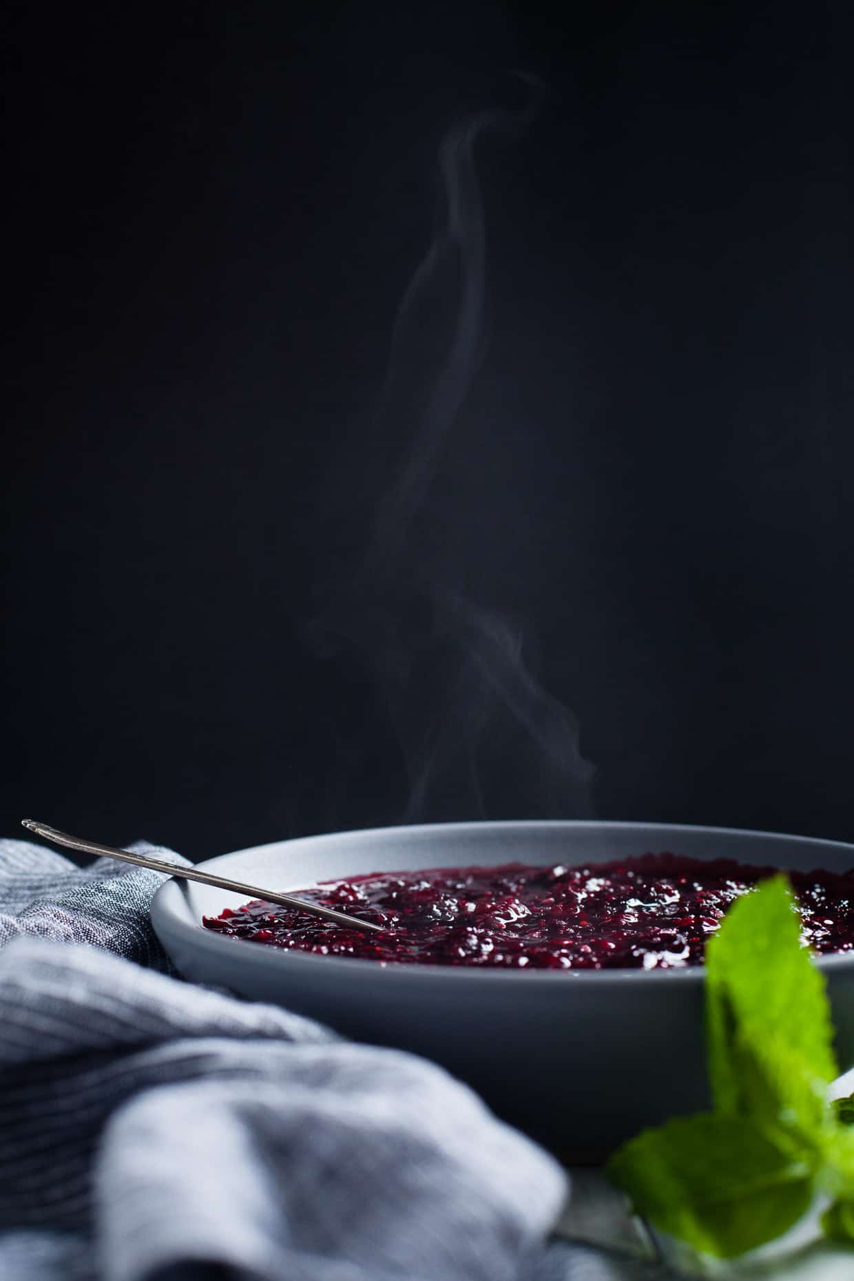 Mint Mulberry Compote