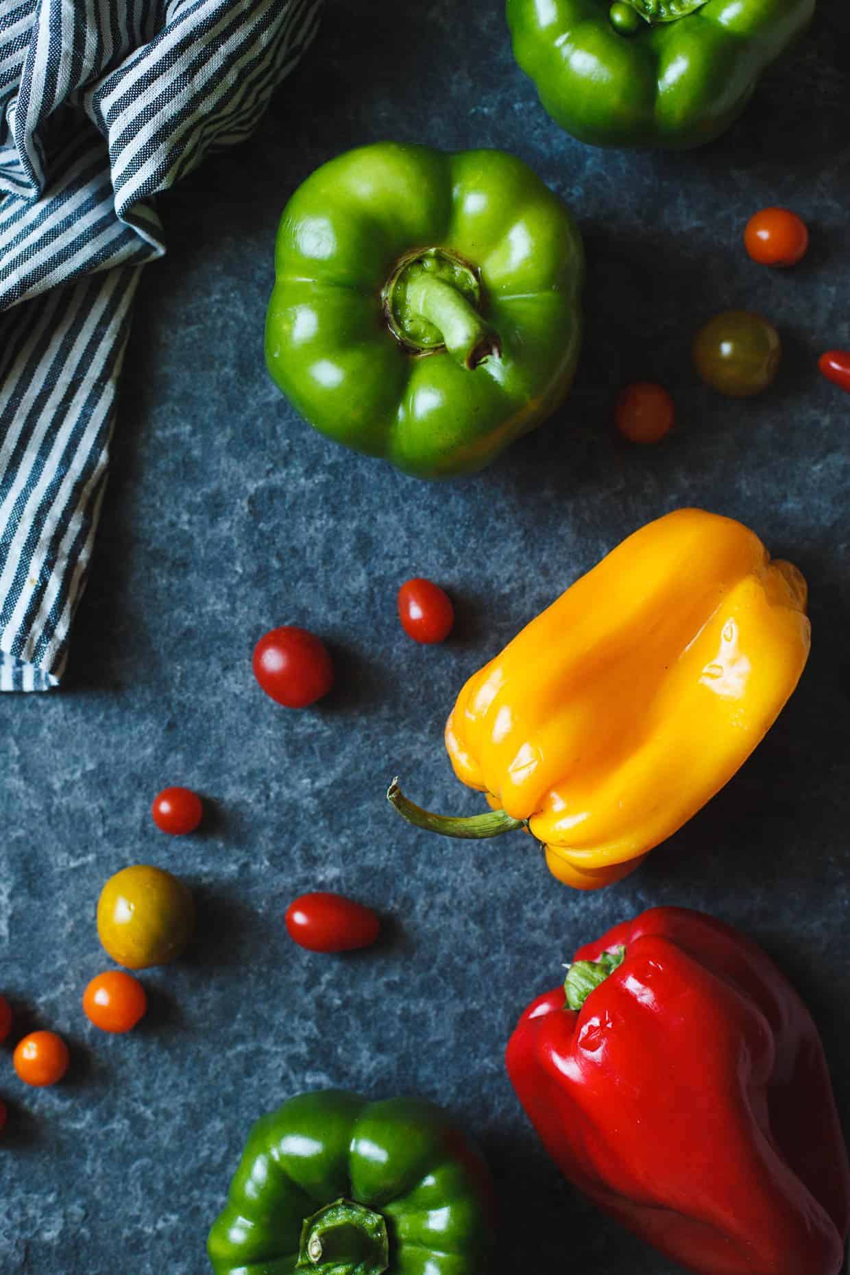 Bell Pepper and Heirloom Tomatoes