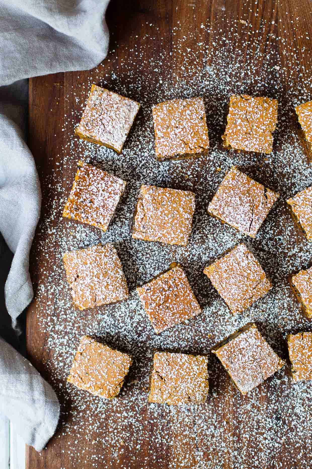 Black Sesame Pumpkin Mochi Cake