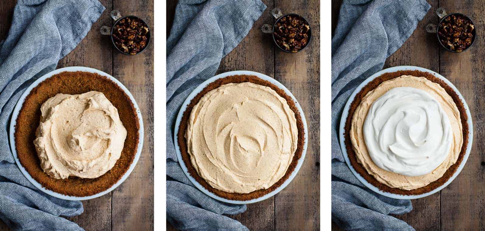 Almost No-Bake Pumpkin Cheesecake Mousse Pie