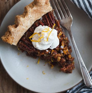 Salted Sorghum Molasses Pecan Pie