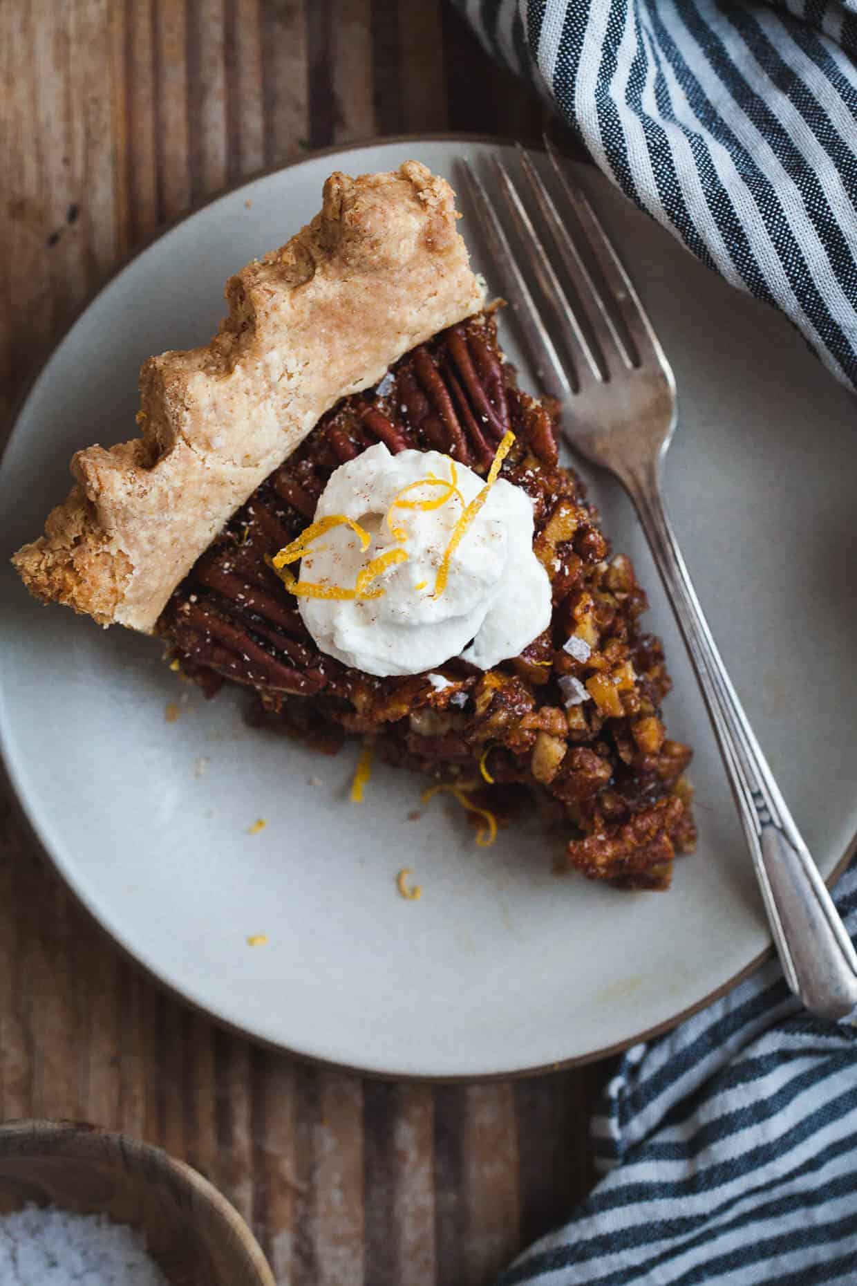 Salted Sorghum Molasses Pecan Pie