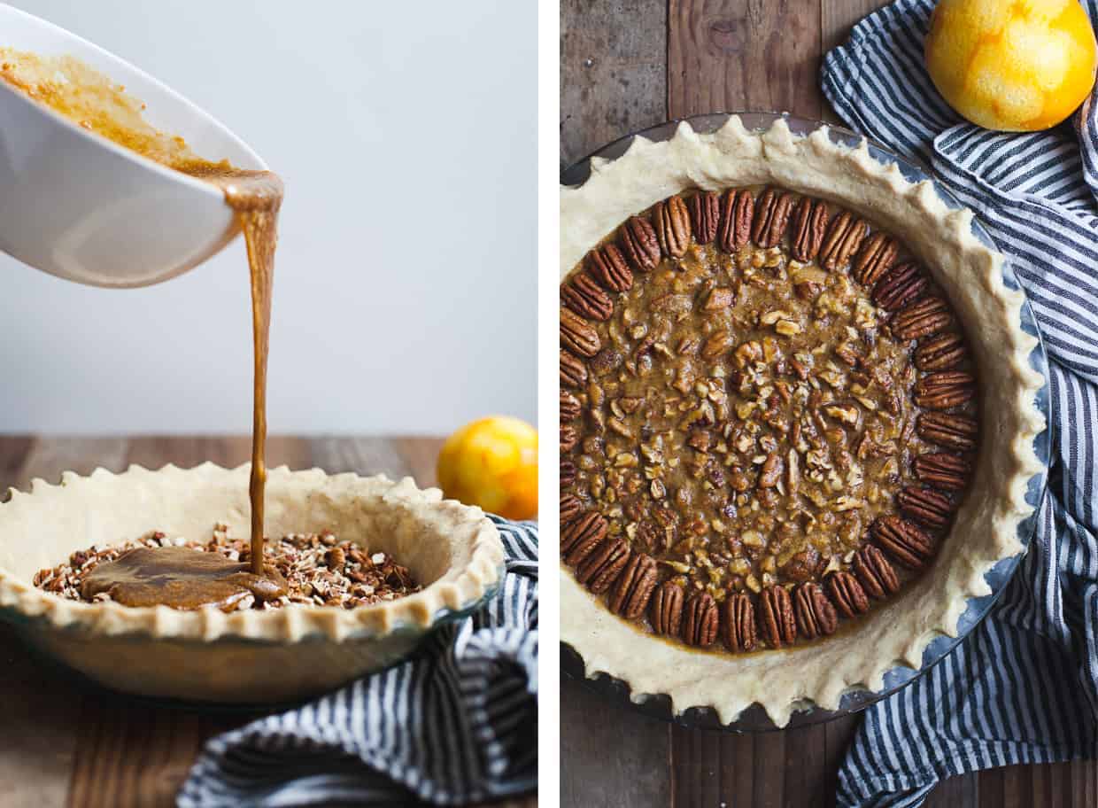 Salted Sorghum Molasses Pecan Pie