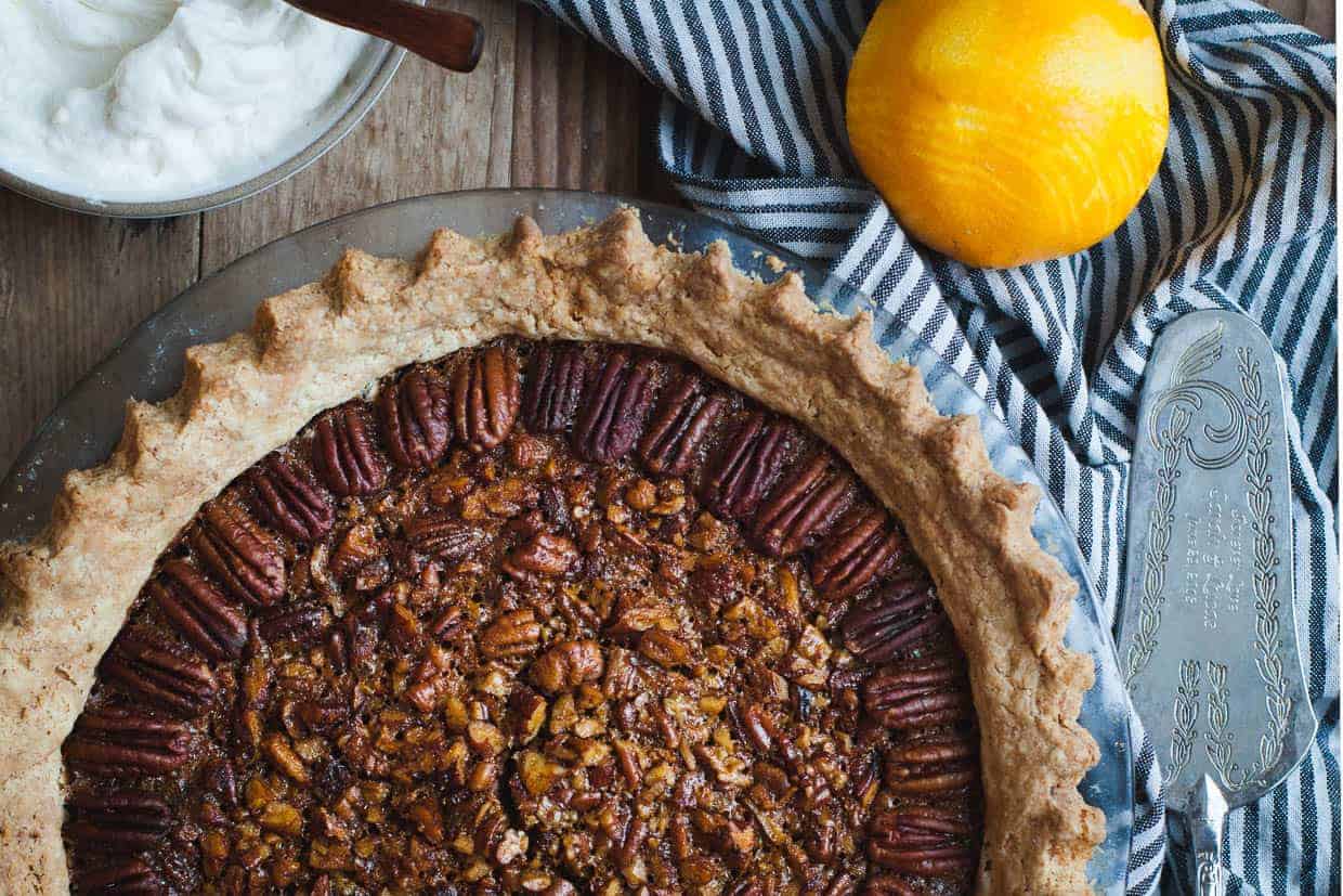 Salted Sorghum Molasses Pecan Pie