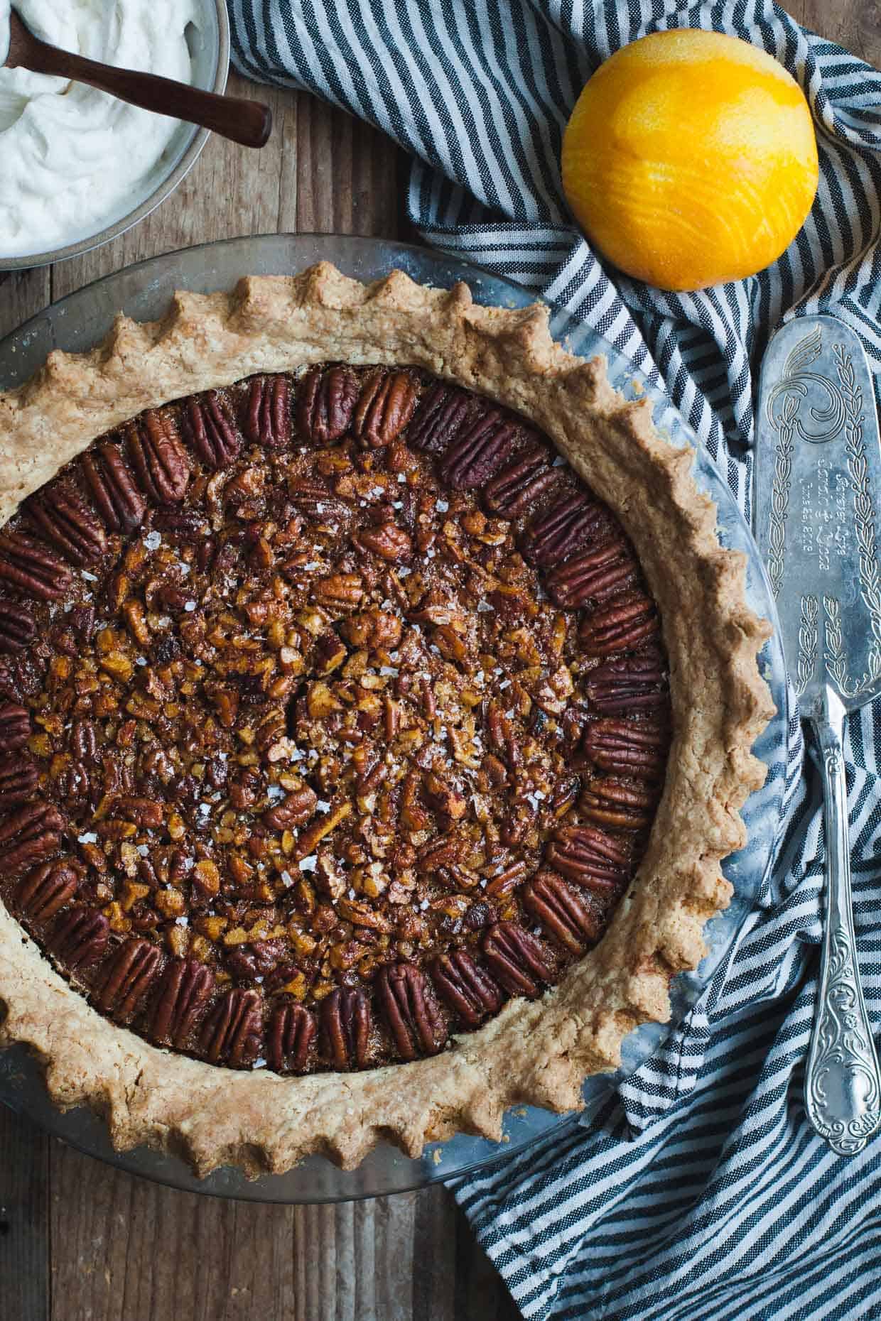 Salted Sorghum Molasses Pecan Pie