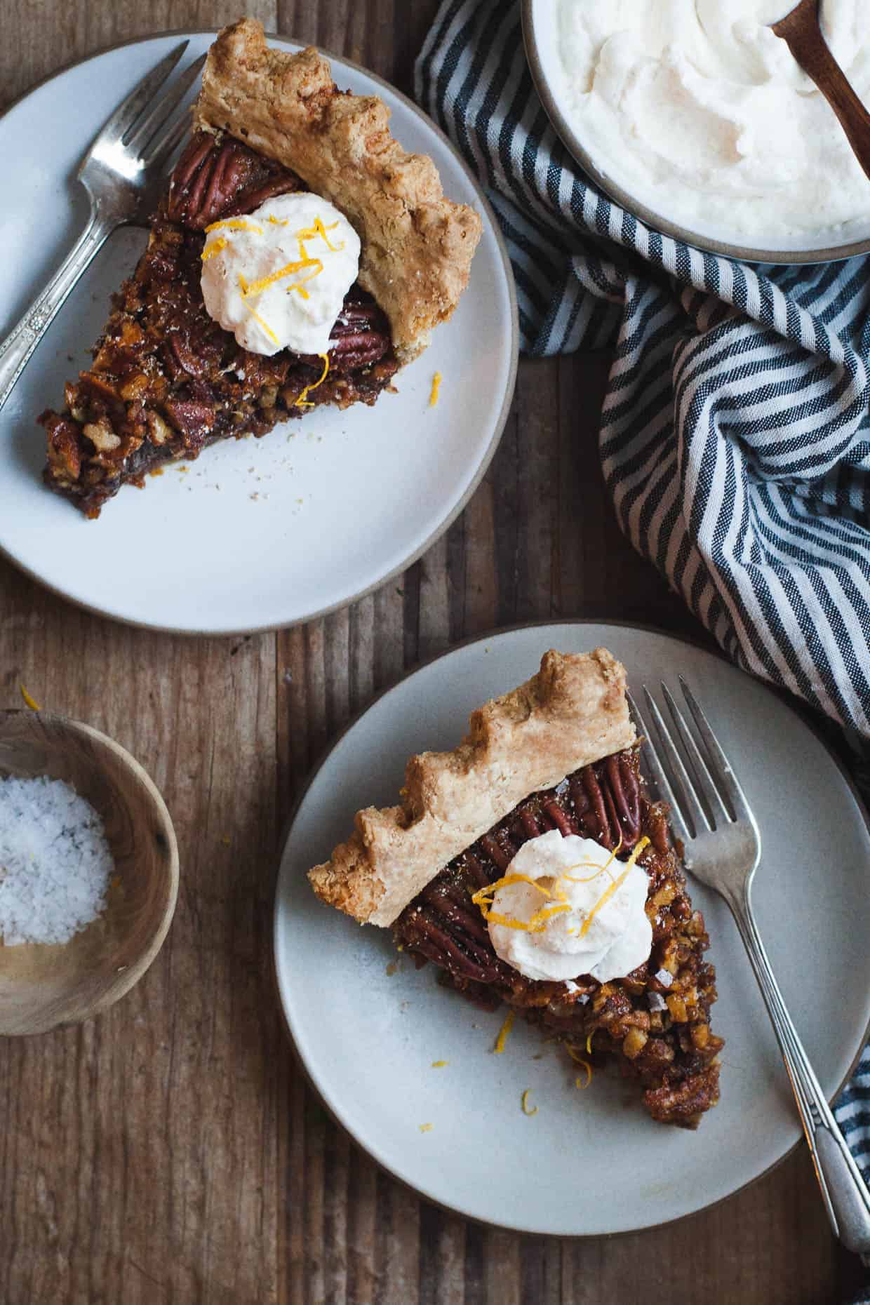 Salted Sorghum Molasses Pecan Pie