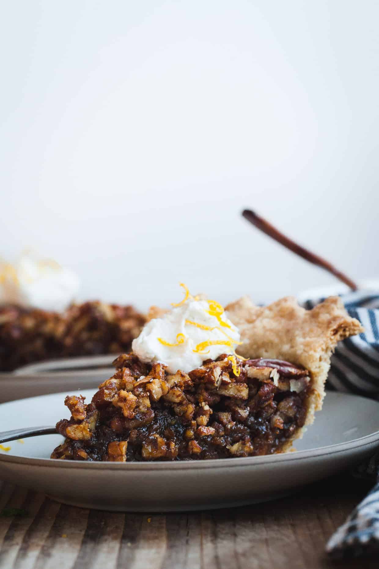 Salted Sorghum Molasses Pecan Pie