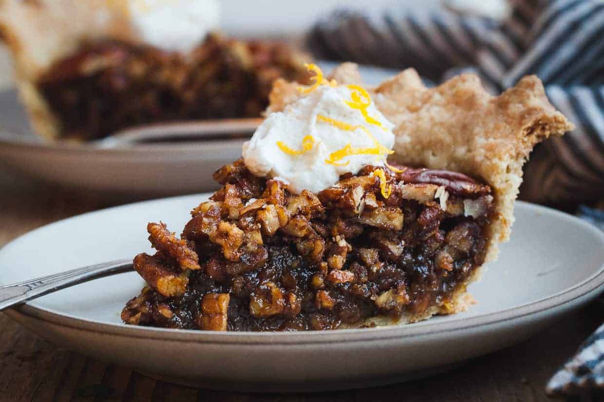 Salted Sorghum Molasses Pecan Pie