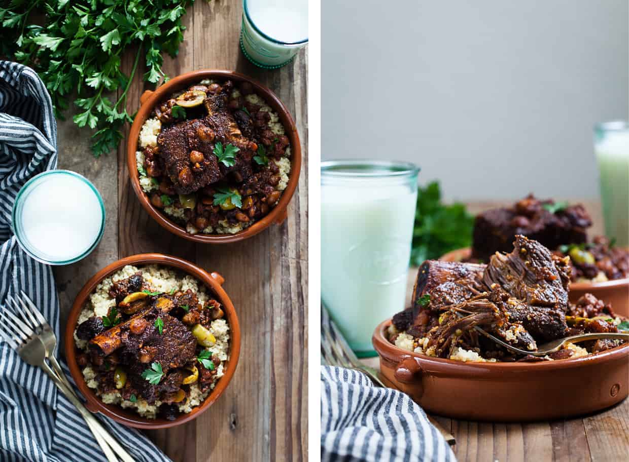 Braised Short Rib Tagine with Figs & Almonds