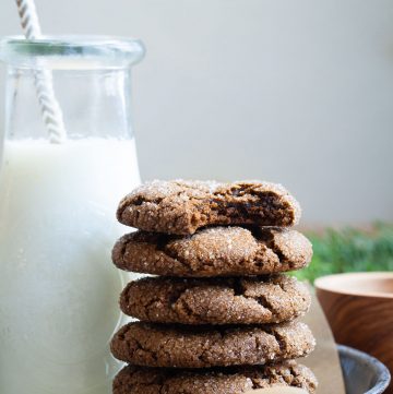Salted Bacon Fat Ginger Molasses Cookies