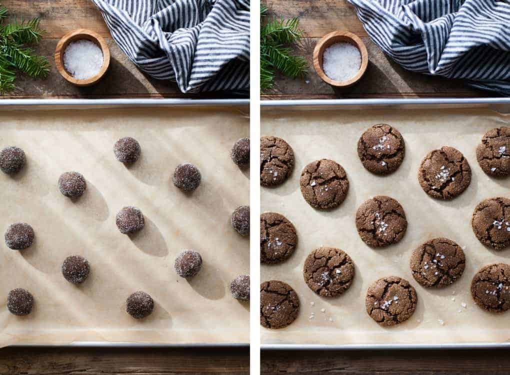 Salted Bacon Fat Ginger Molasses Cookies {glutenfree} Snixy Kitchen