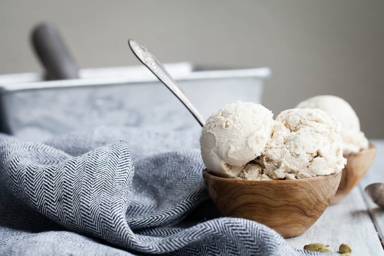 Vegan Cardamom Ice Cream