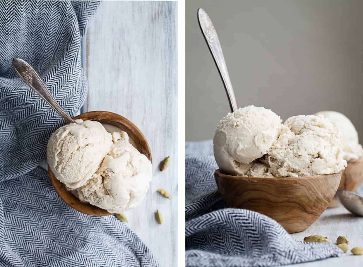 Vegan Cardamom Ice Cream