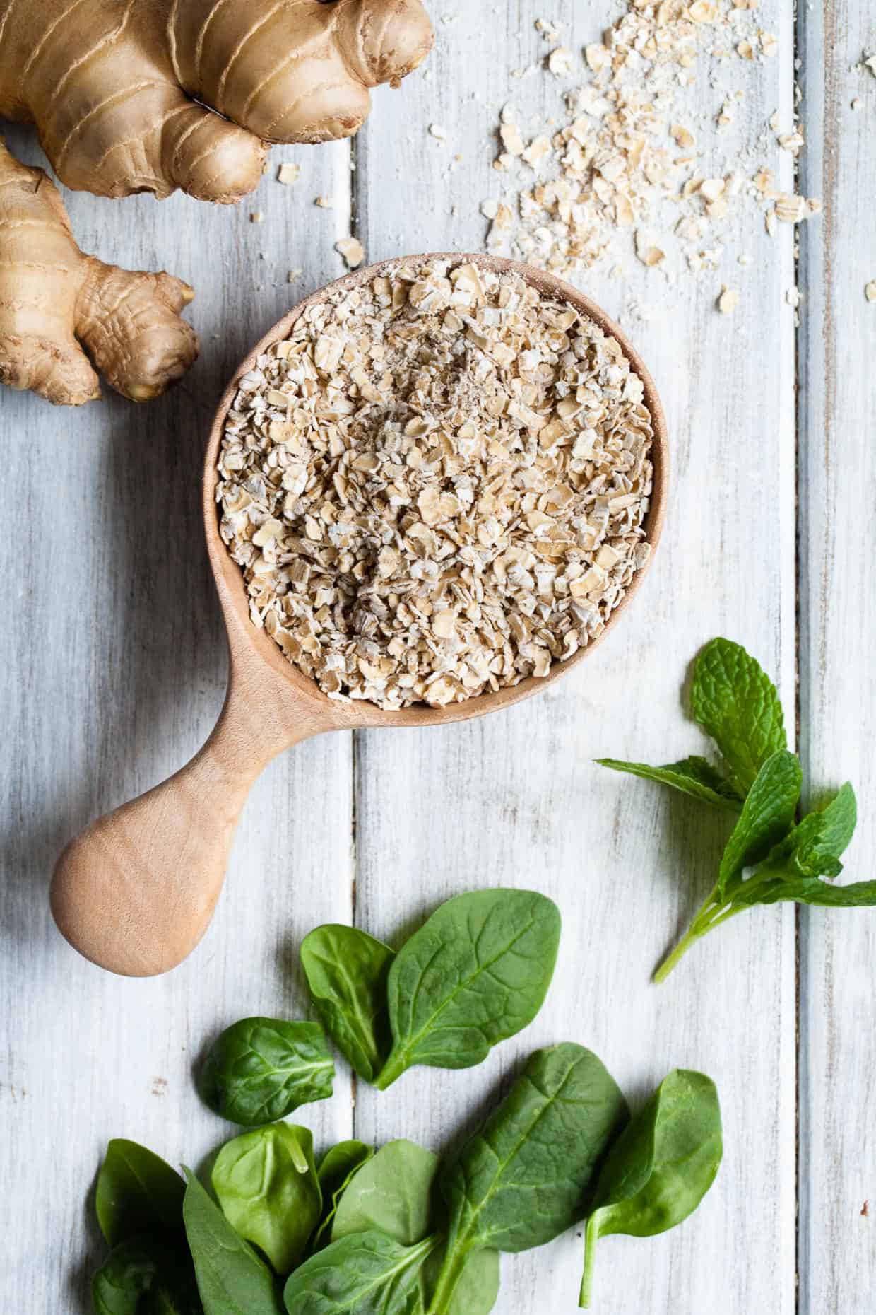 Sweet Zing Ginger Oatmeal Green Smoothie