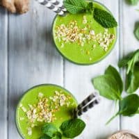 Sweet Zing Ginger Oatmeal Green Smoothie