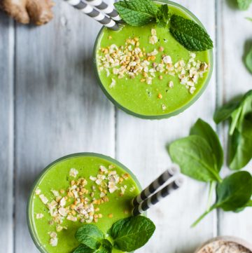 Sweet Zing Ginger Oatmeal Green Smoothie