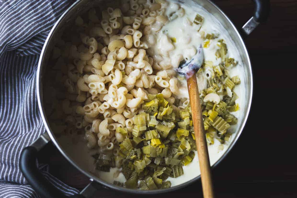 creamy cardoon macaroni and cheese {gluten-free}