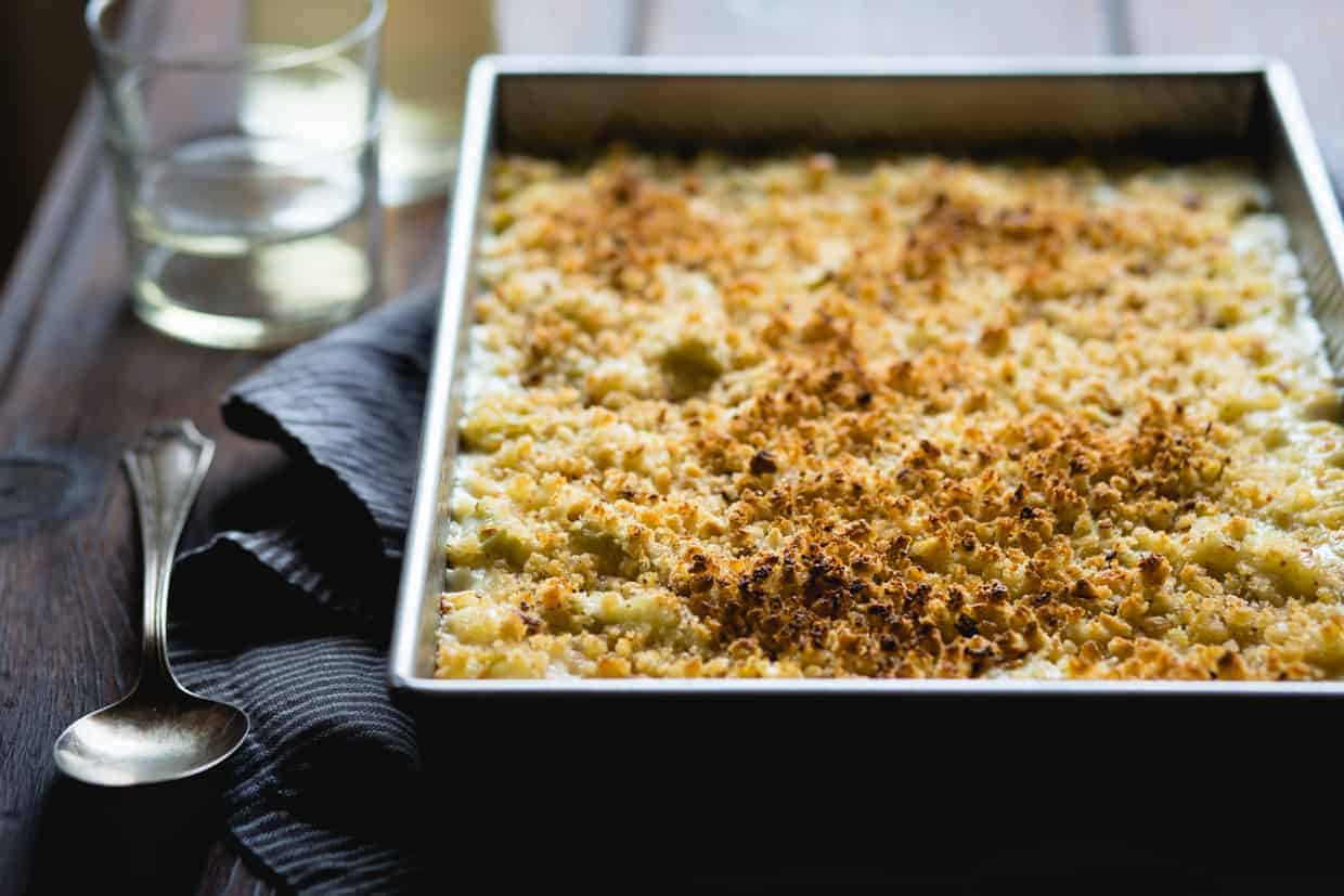 creamy cardoon macaroni and cheese {gluten-free}