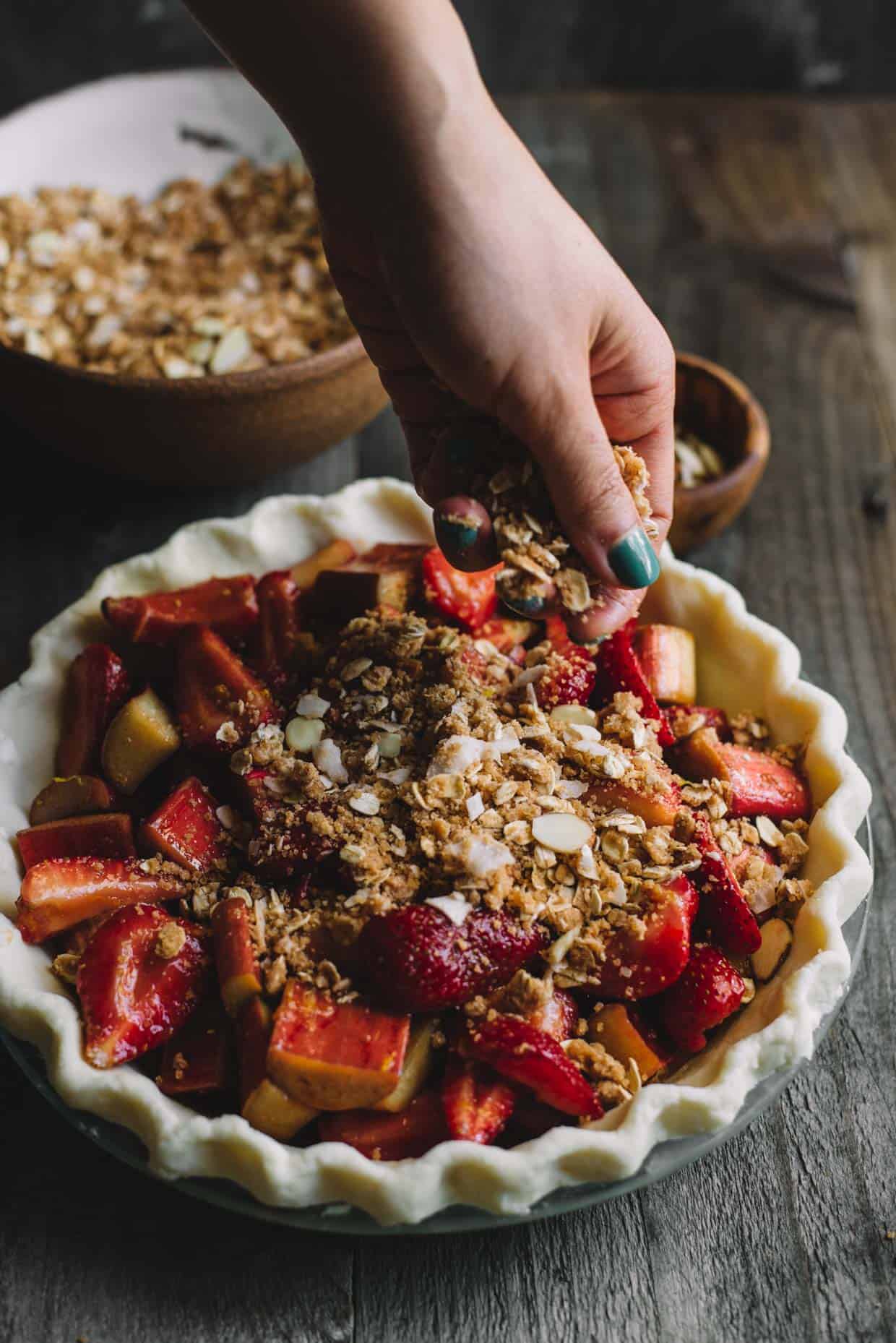 Gluten-Free Strawberry Rhubarb Pie