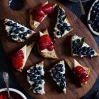 Berry, Herb, & Cheese Toasts